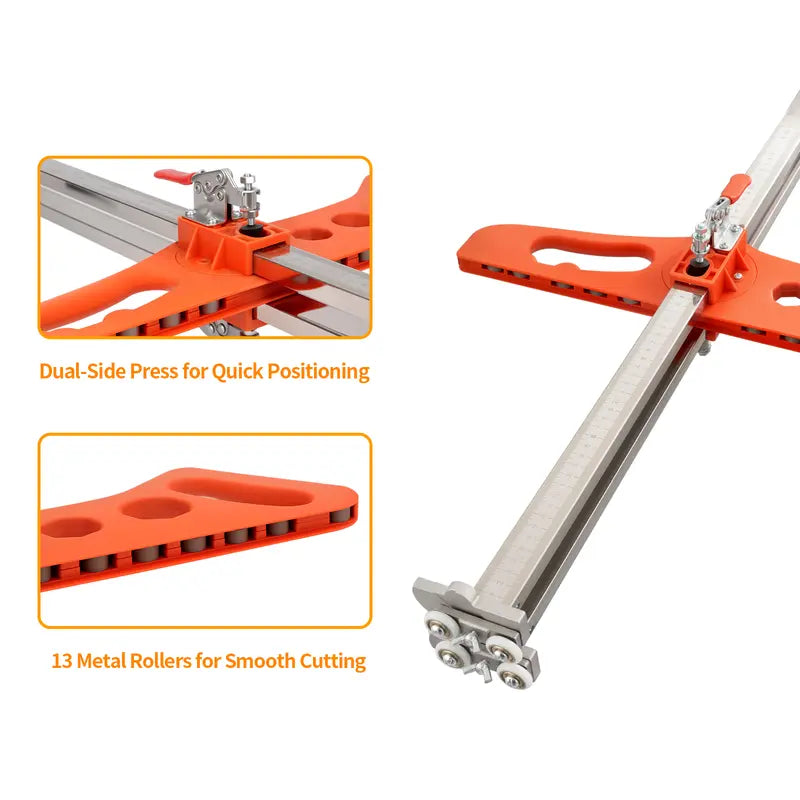 Durable Drywall Cutter – Aluminum Alloy, Foldable Hand Push Tool for Precise Board Cutting up to 13mm Thickness, Dust-Free & Shock-Resistant Design