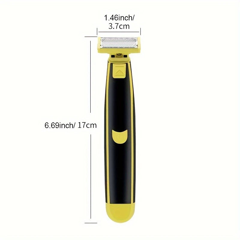 Men's Wet and Dry Electric Shaver - Fully Washable Body Razor with USB Charging for Body Grooming