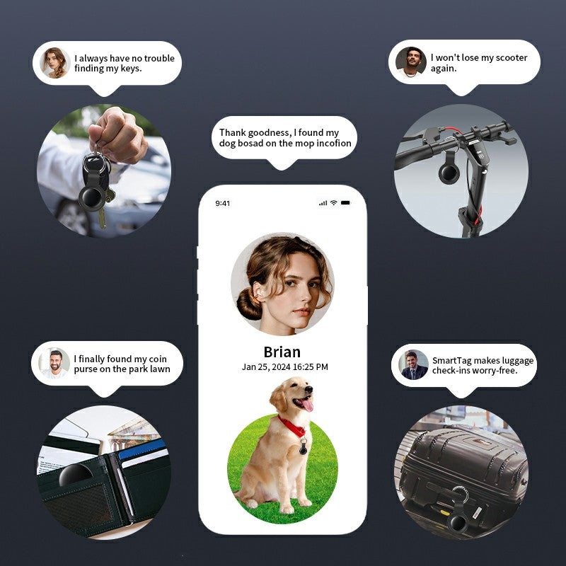 GPS Locator - Miniature locator with waterproof magnetic casing - No monthly fee - The best concealed GPS locator, anti-loss device, suitable for cars, pets, the elderly, children, and couples. Compatible with Android and Apple systems.