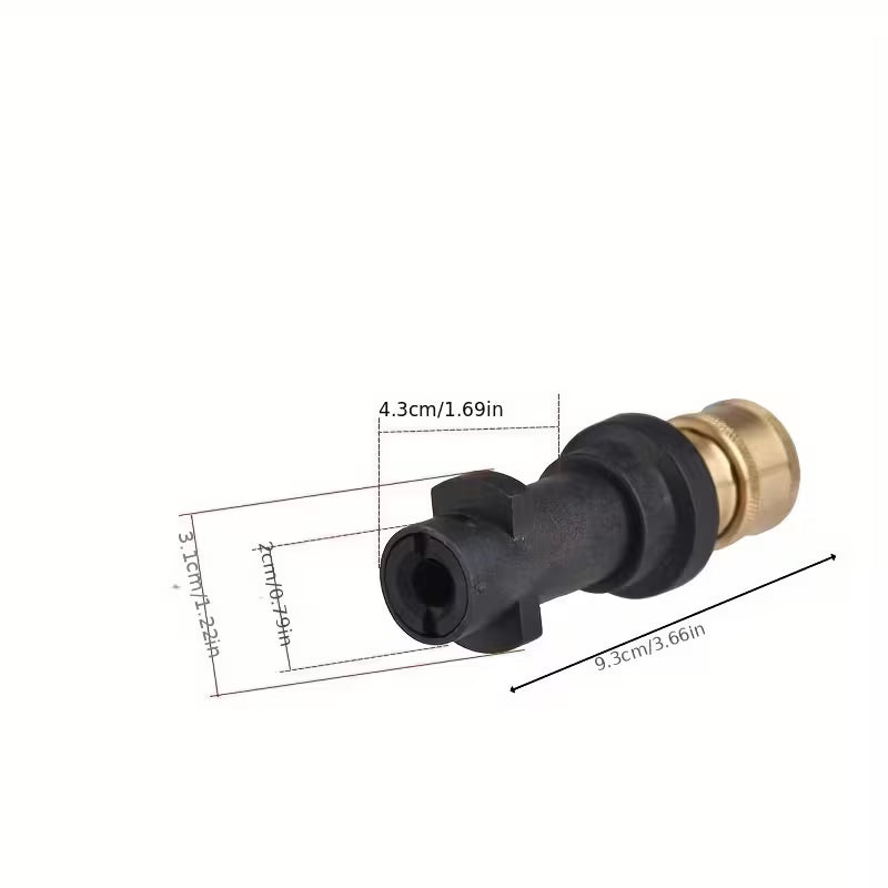 High-Pressure Washer Nozzle – Adjustable, Multi-Function, 1/4" Quick Connect