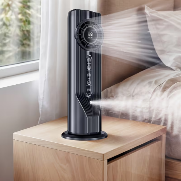 6-Speed USB-Powered Portable Humidifier Cooling Fan – Air Humidification, Essential Oil Compatible, Quiet Operation, Compact Design for Home, Office & Dorm