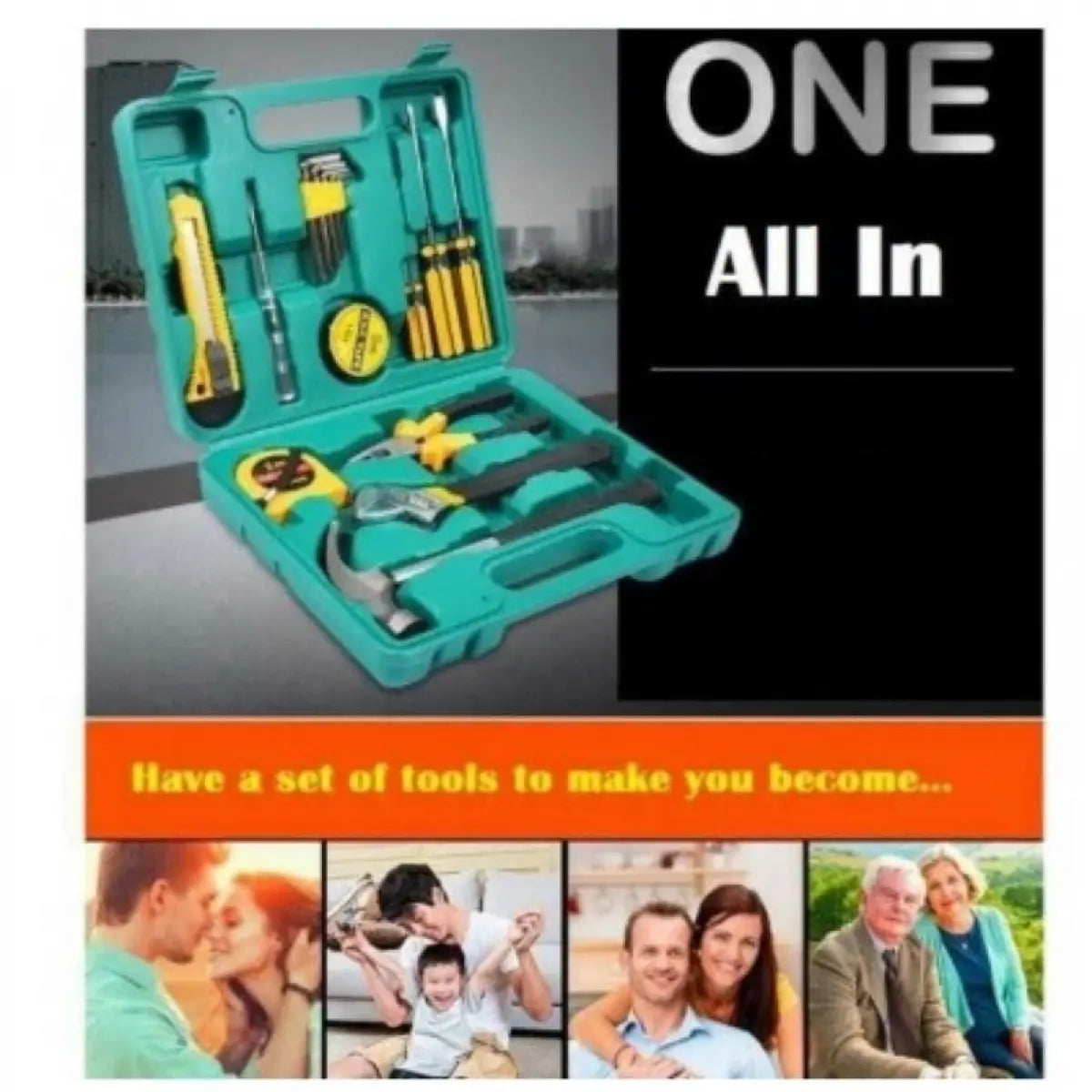 16-Piece High Power Multifunctional Universal Electrical Repair Tool Set