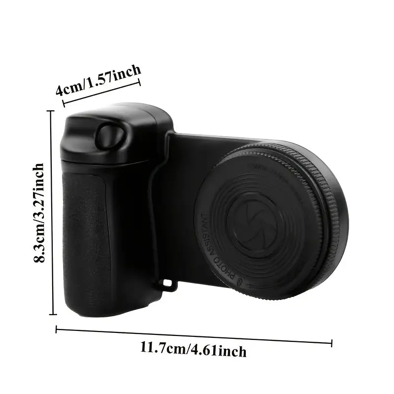 Magnetic Remote Camera Handle – LED Light, 360° Rotation, Tripod-Ready, for Smartphones & DSLR Selfies, Vlogging & Live Streaming