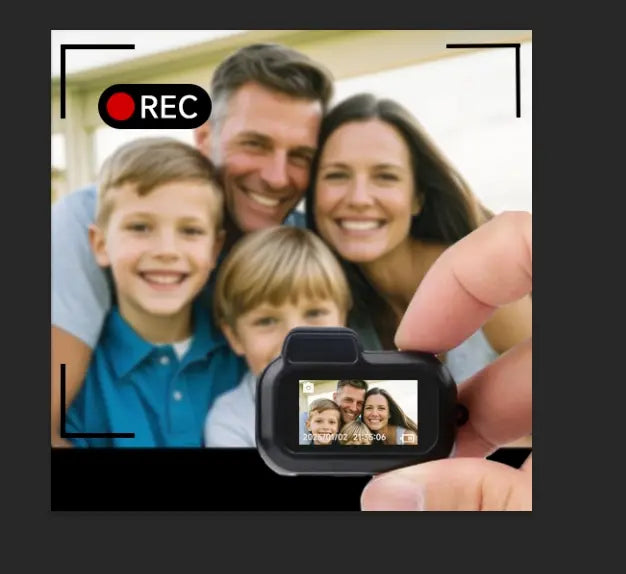 1080P Keychain Camera – Mini DV Camcorder with 32G Storage, Long Battery Life, Compact Design for Indoor & Outdoor Use