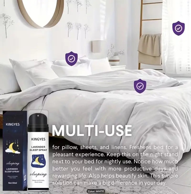 🔥 Limited-Time Clearance Sale – Order 1 Get 2 🔥 – Melatonin Sleep Spray (50ml) – Lavender Nighttime Repair Formula, Natural Sleep Aid, Great for Party, Holiday & Birthday Gifts