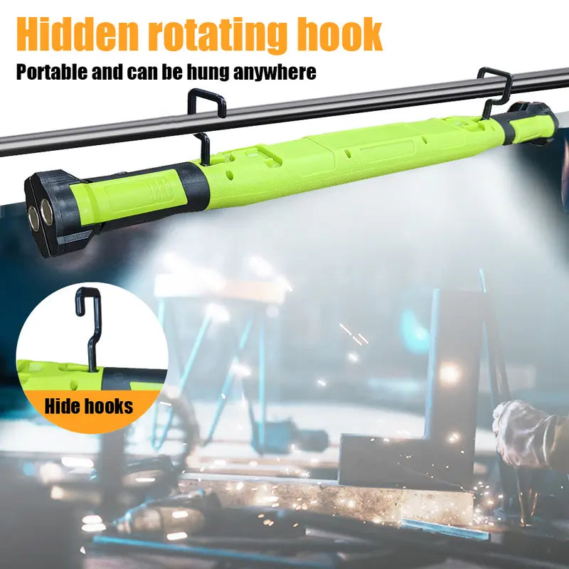 Super Bright Magnetic LED Work Light with Rechargeable Battery – Engine Hood Lamp Strip for Car Repair and Outdoor Lighting