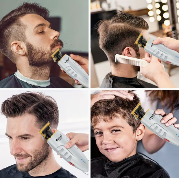 Professional Hair Clipper – Electric Trimmer with Hollow Cutter Head, Carving & Trimming Tool for Barbershop & Home Use