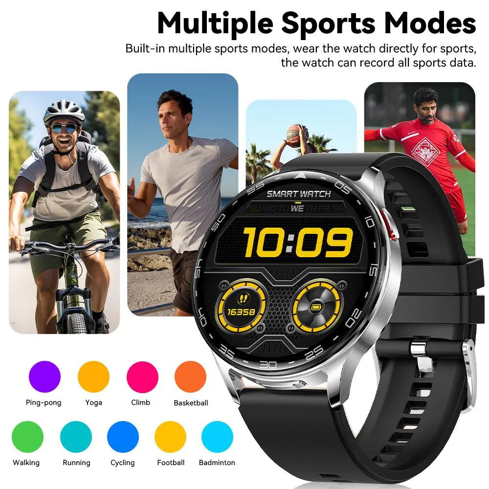 JELLOO Smart Watch with Earbuds - Multifunctional 1.39" HD Touch Screen Smartwatch with Call Answer, Music Playback, IP68 Water Resistant, Compatible with iPhone and Android