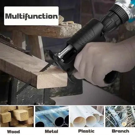 Electric Drill Jig Saw Connector - Reciprocating Saw Converter, Curve Saw Conversion Adapter for Woodworking