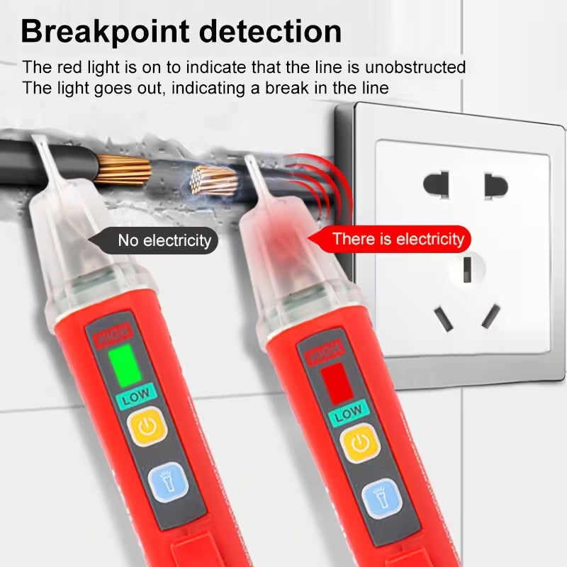 AC Voltage Detector Pen – High Sensitivity, Non-Contact Tester, AC24-1000V with NCV Function