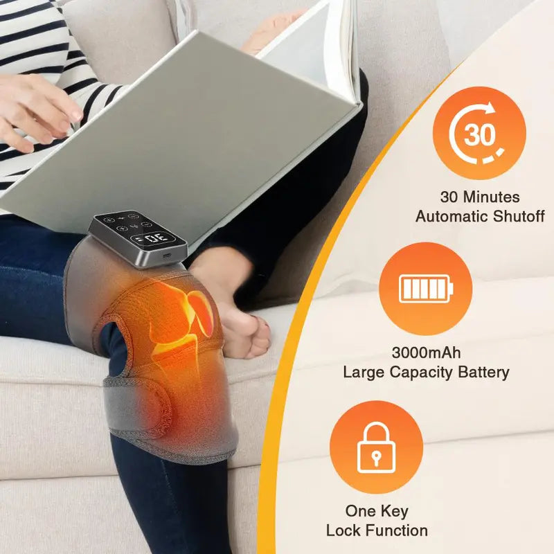 Electric Knee Massager – 5-Level Heating & 3-Level Vibration, Personal Care Appliance