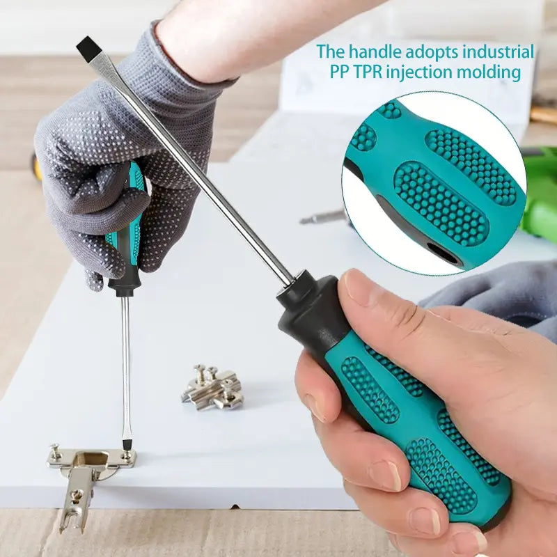 10-Piece Magnetic Precision Screwdriver Set – Green, Ideal for Electronics, Furniture, Appliances & Vehicle Maintenance, Durable Metal & Plastic Build