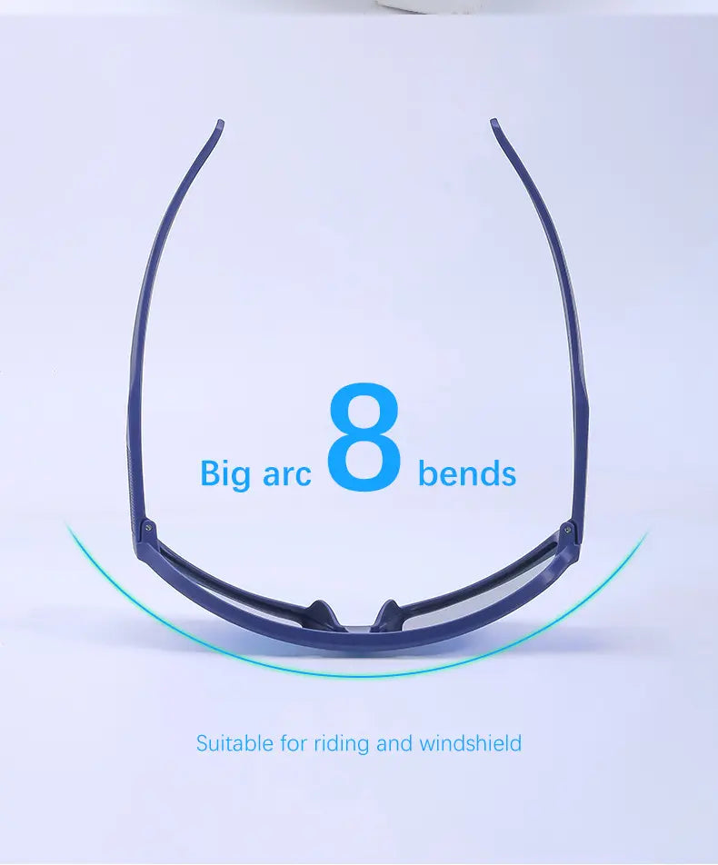 Lightweight Sports Sunglasses for Men and Women - Windproof Cycling Shades for Outdoor Activities