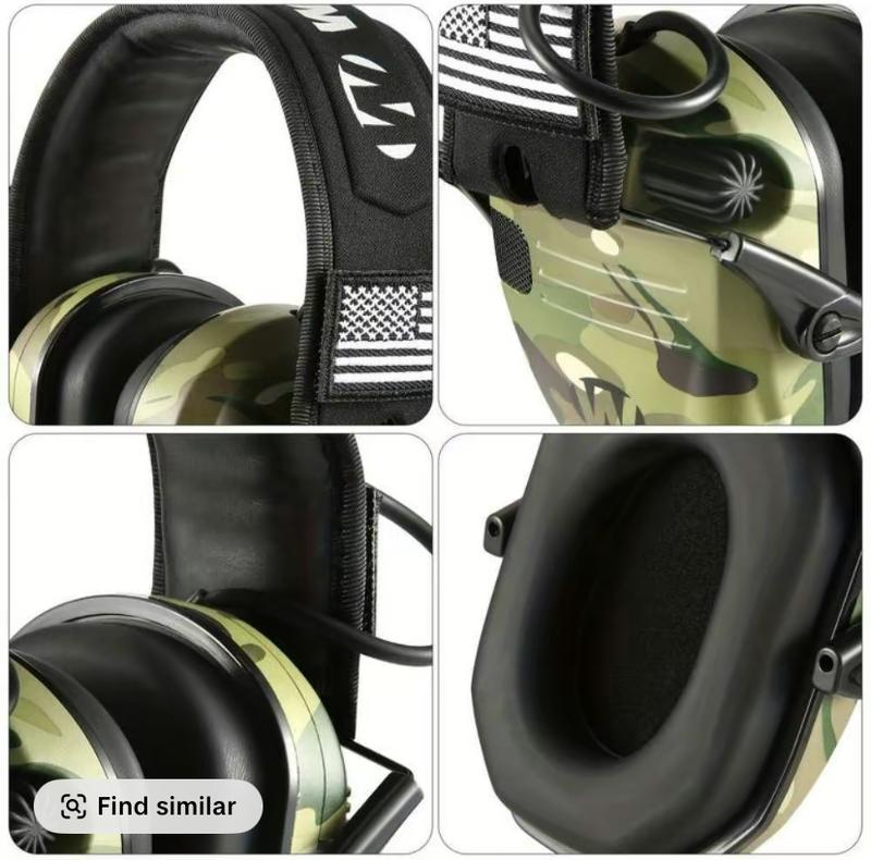 Electronic Hearing Protector, Noise Reduction Earmuffs, Head Mounted Wired Earmuffs,Hearing Protection-Earphone for Shooting, Hunting,Outdoor Activities,Halloween gifts, Christmas gifts.