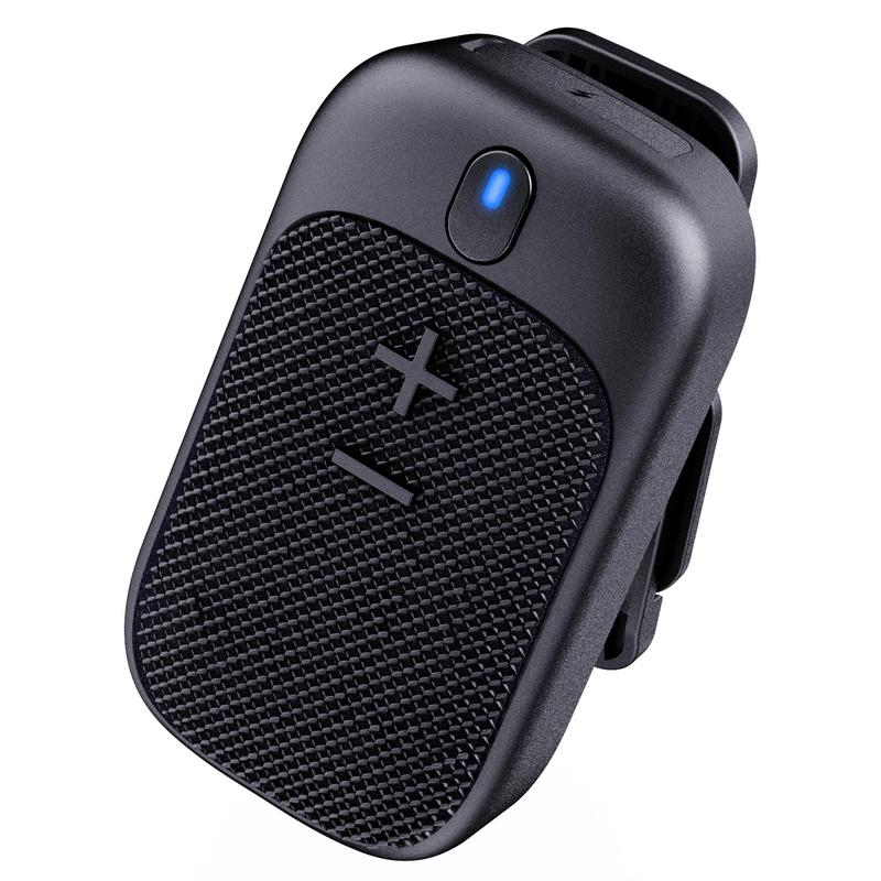 Wearable Bluetooth Speaker with IPX5 Waterproof, Magnetic Clip-on Outdoor Portable Bluetooth Speakers, Built-in Mic for Hands-Free Music and Calls