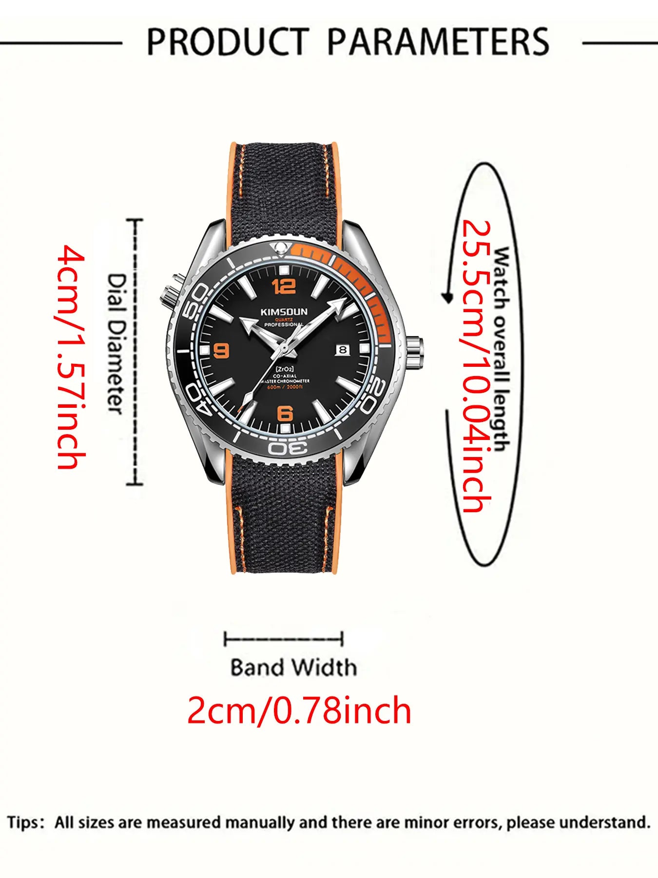 Men's Fashion Sport Quartz Watch, Luminous Dial Calendar, Casual Round Dial Analog Watch, Analog Quartz Watches, Perfect Gift for Birthday, All Seasons Wearable image 2