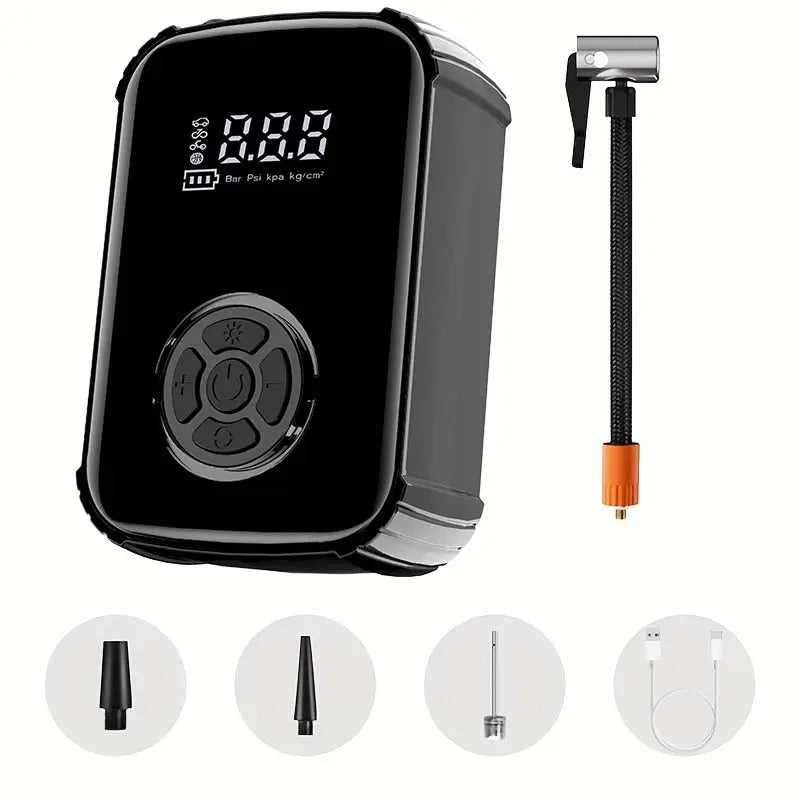 1 Tire Inflator Portable Air Compressor, Fast Cordless Air Pump, Digital Display with Multi-function Nozzle Adapter and Long-lasting Lithium Battery, Suitable for Car Motorcycle Bicycle Tire Balls, Auto Parts image 3