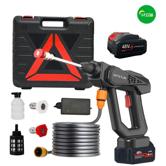 Portable Cordless Car Wash Gun，carwashing machine，Portable Wireless High Pressure Electric Car Washer, foam gun for pressure washer for Car Floor Washing Watering,Handheld Power Cleaner Water Gun For Vehicles, Gardens, Floors And Bikesfor Cleaning