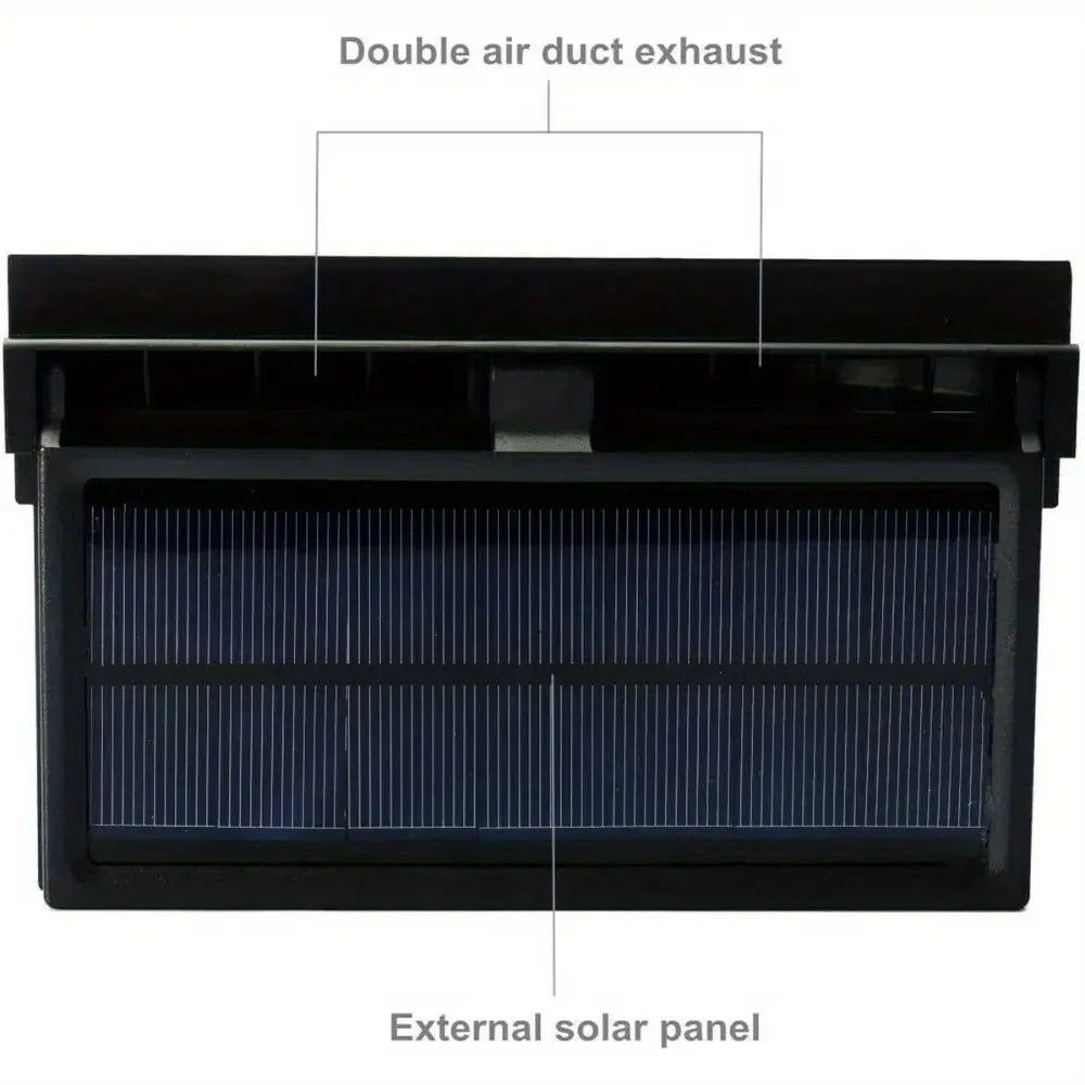 Solar-Powered Car Window Exhaust Fan – Energy-Saving Ventilator with Air Purifier & Radiator Function, USB Car Fan for Front/Rear Windows, Reduces Heat & Odors, Solar Auto-On, Compact Quiet, Perfect for Parking & Summer Driving Comfort image 4