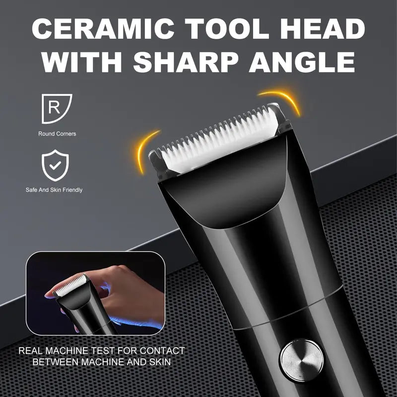 26new 5 in 1 Men's Body Hair Trimmer, Cordless Hair Clipper Set, Hair Clippers, Electric Shaver Razor Beard Trimmer for Men, Nose Hair Trimmer #GLOBAL PICKS