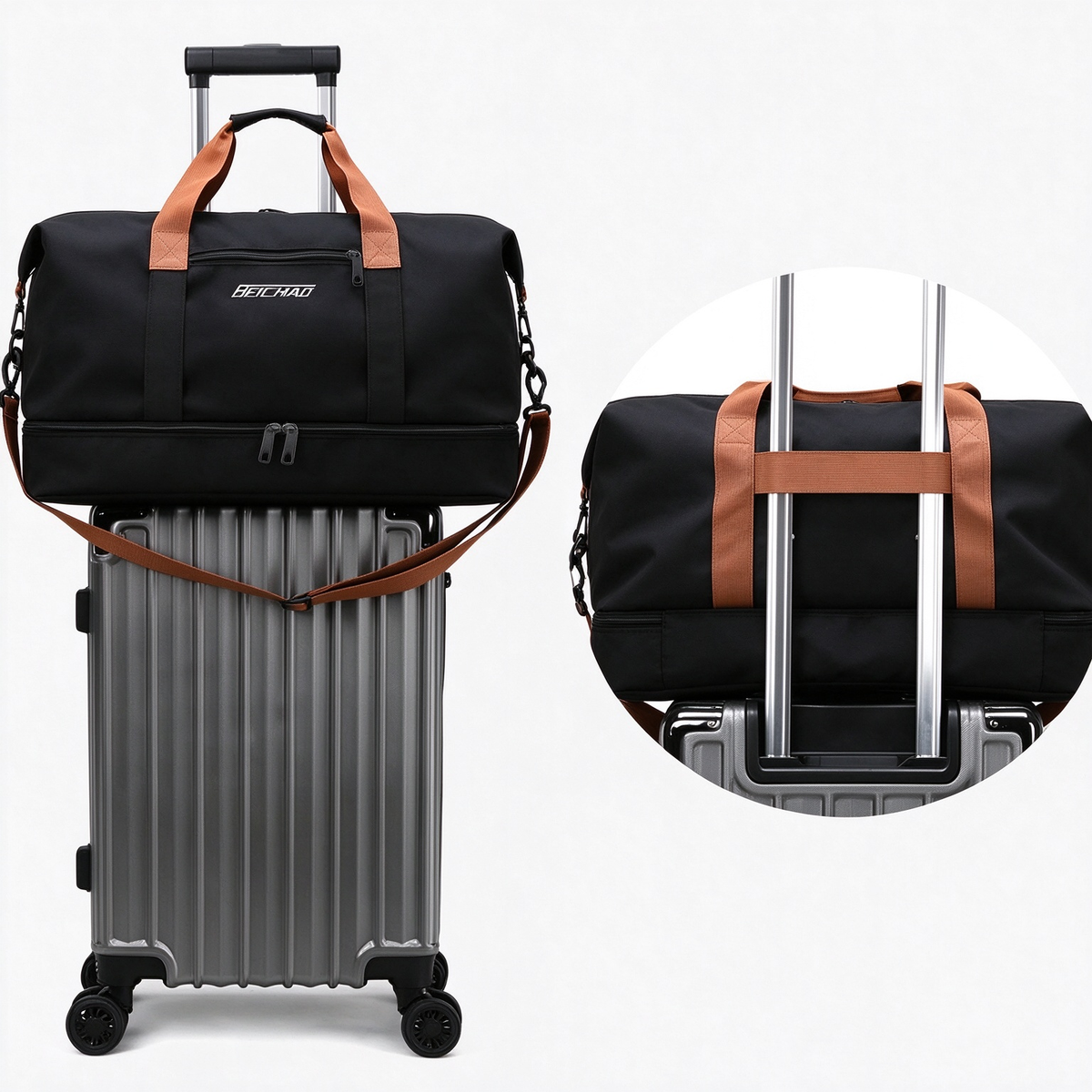 Travel Bag And Luggage Bag - a Versatile Shoulder Tote for All Seasons, Suitable for Christmas Gifts for Both Men And Women, Perfect for Daily Commutes, Dates, Outdoor Trips, And Holidays. an Excellent Gift Choice with Random Zipper Direction