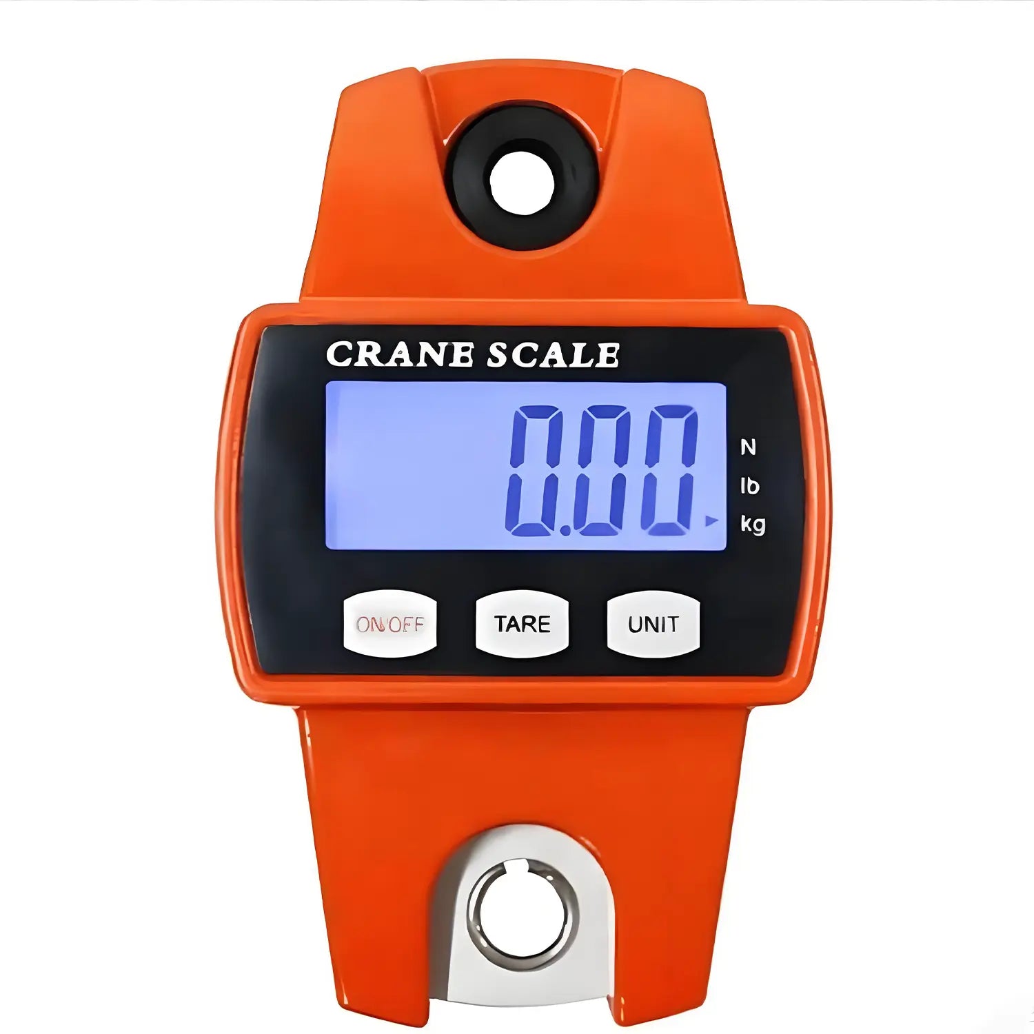 660LB/300KG Heavy Duty Digital Crane Scale - Industrial Compact LCD Metal Hanging Scale with Aluminum Body & Stainless Steel Hook for Garage, Farm, Hunting, Fishing & More (Orange) image 5