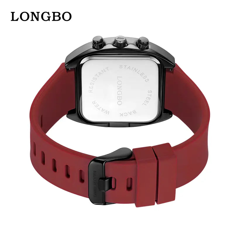 Fashionable Analog Watch, Sporty Waterproof Modern Unisex Open-Face Wristwatch - Luminous Display, Silicone Strap, Adjustable for Daily Wear, Automatic Mechanical with Necklace Bust Jewelry Set for Outdoor Use, Sporty Waterproof Watch image 9