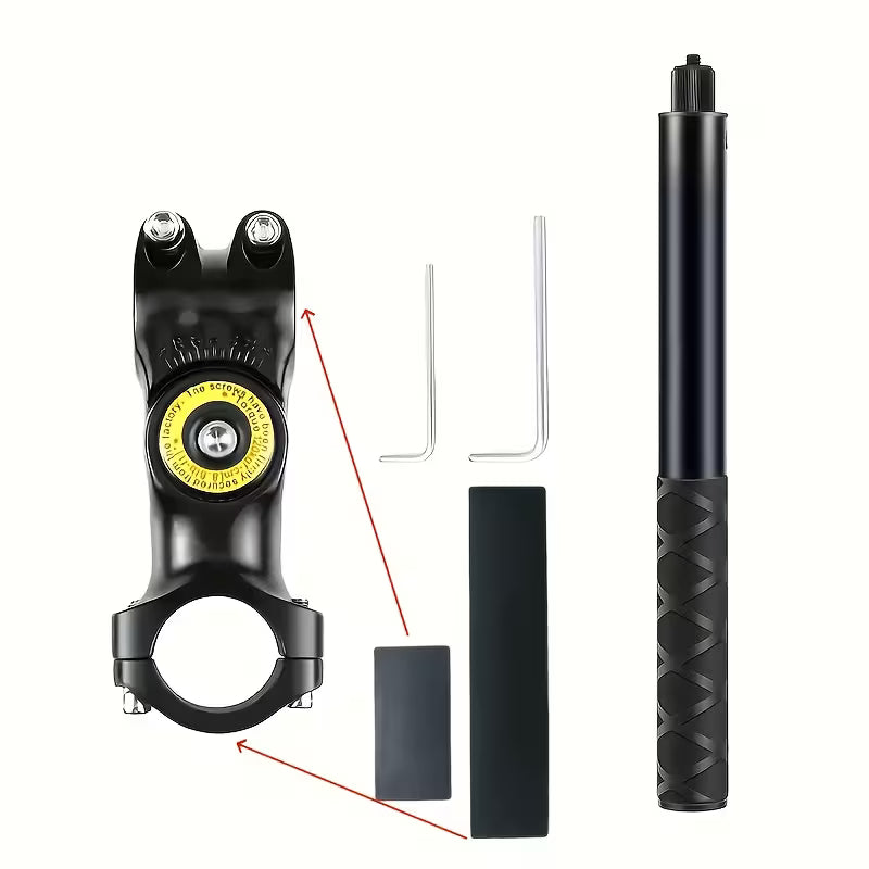 Handlebar Camera Mount – Universal Selfie Stick Bracket Adapter for GoPro & Insta360