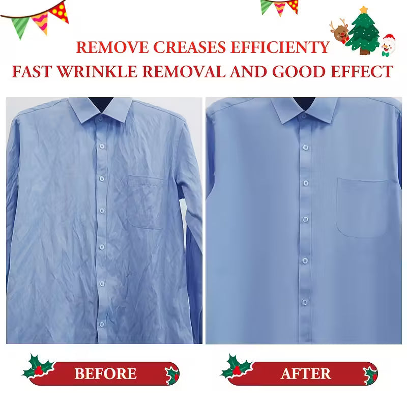 1100W Handheld Garment Steamer, 20-Second Fast Heat-Up, with Cleaning Brush & 300ML Water Tank, Portable Travel Steamer for Wrinkle Removal & Business Trip Clothing Care