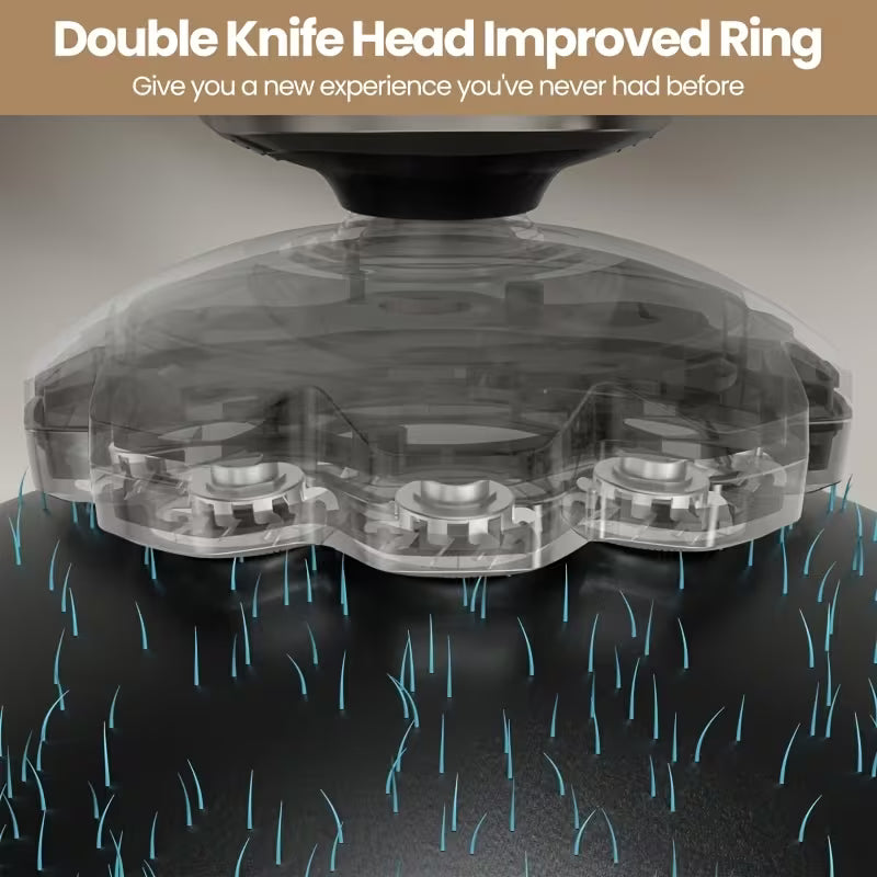 Men's Electric Shaver, Bald Barber, LED Display, Wet & Dry, USB-C Fast Charging, Ideal Gift for Men!