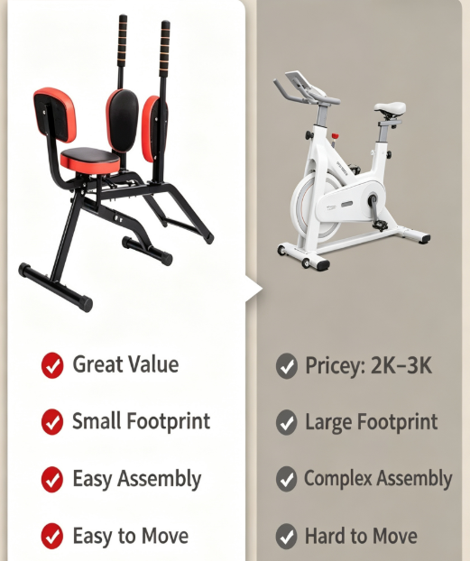 Hip Abduction and Adduction Trainer - Leg and Glute Exercise Machine for Inner and Outer Thigh Workout