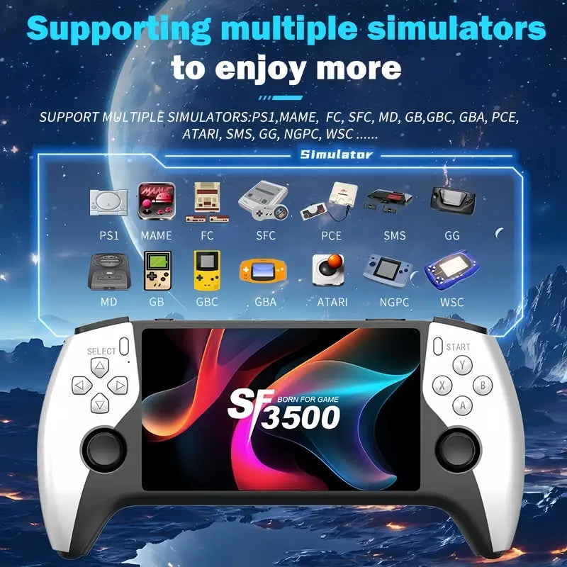 Portable Retro Handheld Game Console – Over 20,000 Games Built-in, 5.5-Inch HD IPS Screen, Supports TV Connection, 14+ Emulators & 5-Hour Battery Life – High-Performance Classic Gaming Device