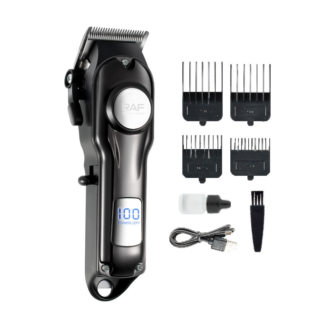 Electric Hair Clipper Set - Multifunctional USB Rechargeable Trimmer with Detachable Water Resistant Head
