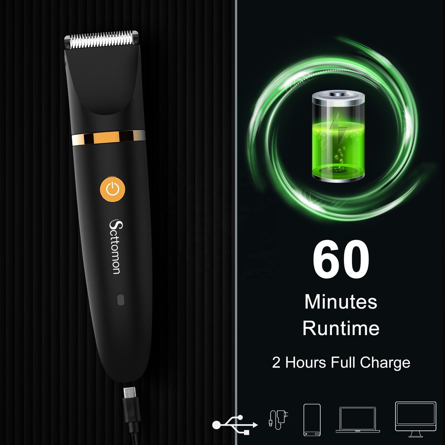 👕 Cash on Delivery ✈ Men's 3-In-1 Multifunctional Hair Trimmer - Hair Clipper, Private Area, Beard, Eyebrow, Nose Hair Trimmer - Type-C USB Charging - Father Boyfriend Gift - GLOBAL PICKSv