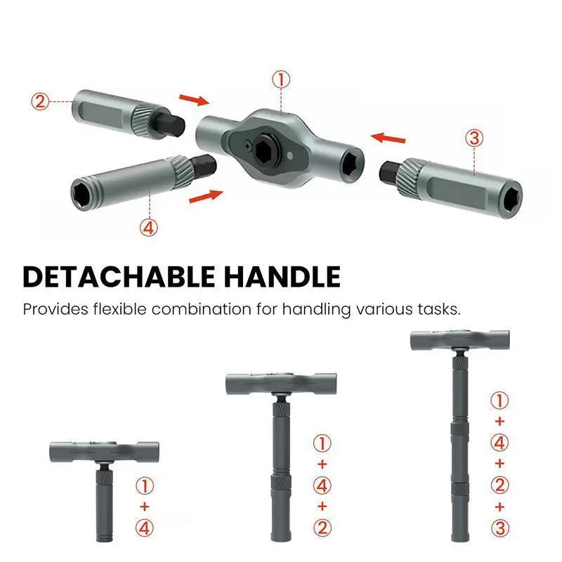 24-in-1 DIY Screwdriver Set - Switchable Shape Magnetic Ratchet Screwdriver with Portable Tool Box