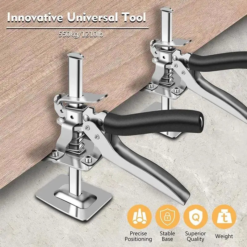 Labor-Saving Arm Jack – Heavy Duty Cabinet Board Lifter & Tile Height Adjuster, Hand Lifting Tool for Door Panels & Drywall (1 Count)