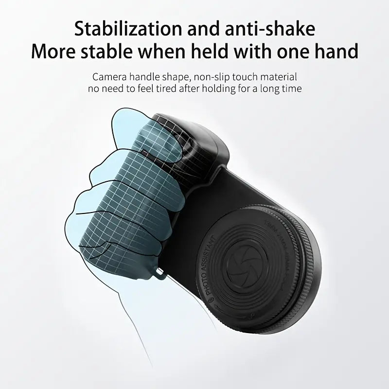 Magnetic Remote Camera Handle – LED Light, 360° Rotation, Tripod-Ready, for Smartphones & DSLR Selfies, Vlogging & Live Streaming