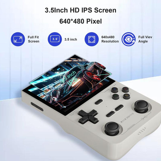 K36 Portable Handheld Game Console, 3.5 Inch HD IPS Screen Handheld Retro Game Player, Rechargeable Gaming Device with 16000+ Games & 20+ Simulators