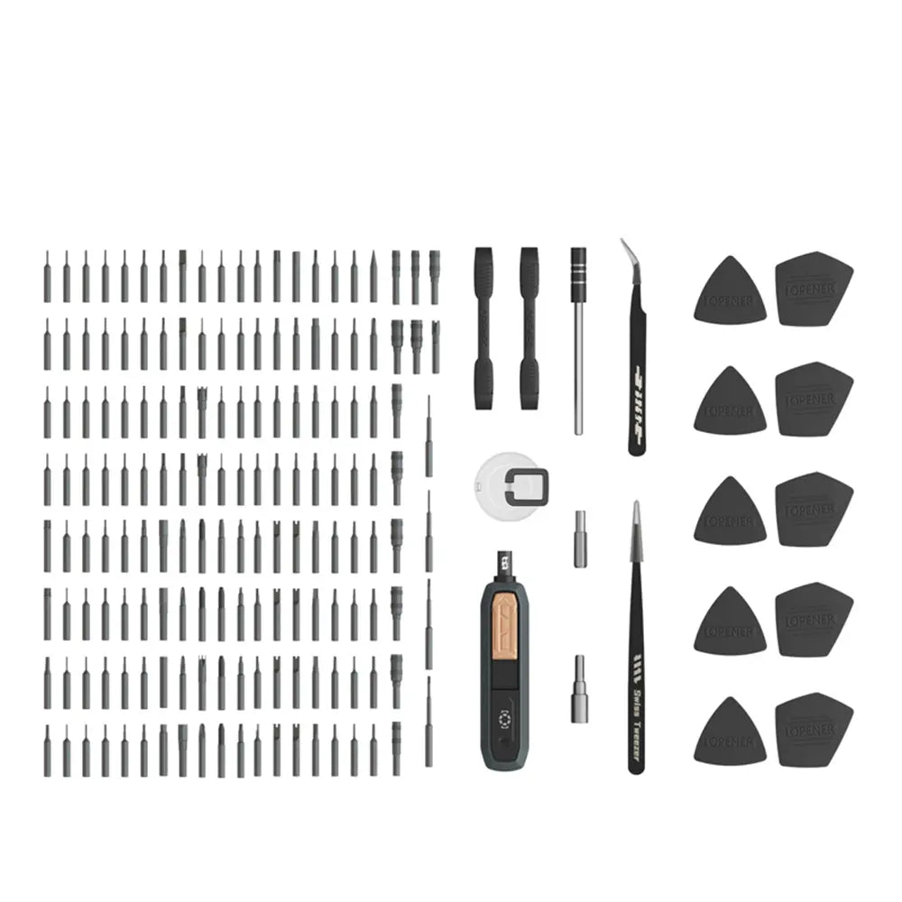 180-in-1 precision screwdriver set with 21 kinds of 160 magnetic drills for laptop repair, glasses, Xbox, manual DIY, etc screwdriver，springtok image 4