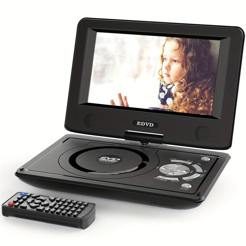 DVD 10.5-inch portable dvd player with 9.5-inch Eye-Care Screen Mini Karaoke Machine CD Player Audio Compact Device Dual Speakers Region-Free portable DVD player RCA output Multi-Format player Portable Dual-Speaker DVD Player HD DVD Player