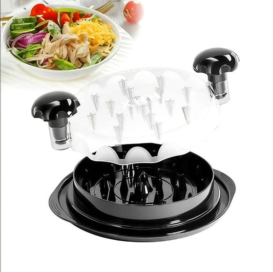 Large Chicken Breast Shredder Tool, Visible Lid Meat Grinder, Anti-Slip Strip, Ergonomic Handle, BPA Free, Perfect Utensils for Pork,Beef,Chicken,Kitchen Gadgets Dishwasher Washable Black Multi-purpose Efficient Great for Families