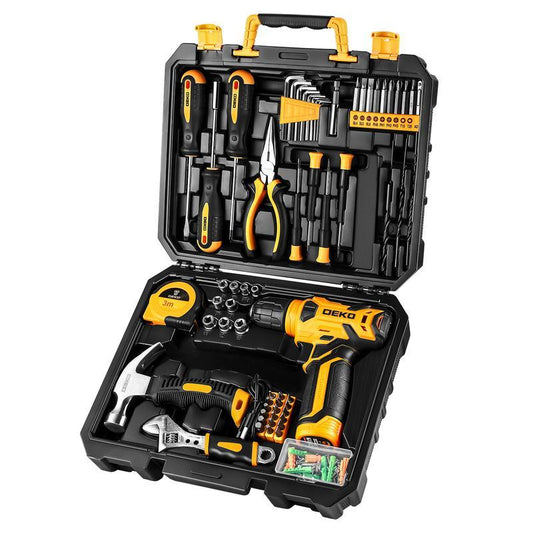 18V Cordless Drill Set – 126-Piece Home Tool Kit With Storage Case, DIY Power Tools For Fence Work, Home Décor, Furniture Assembly & Everyday Repairs