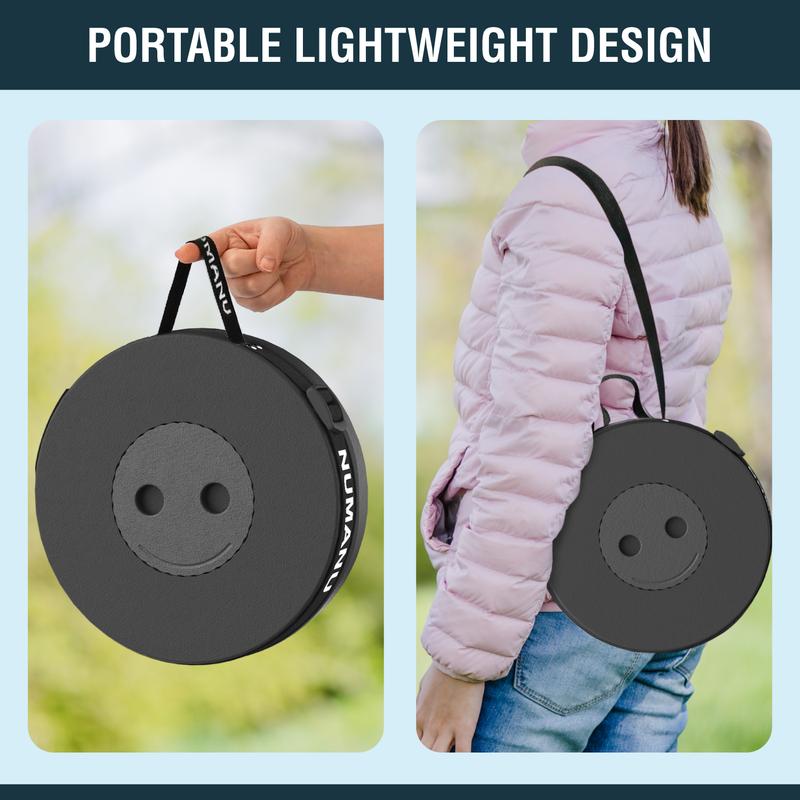 2-Pack 2025 Upgraded Collapsible Stools, Max Weight 620lbs, Height Adjustable Retractable Telescopic Seat, Portable Folding Travel Chair for Outdoors