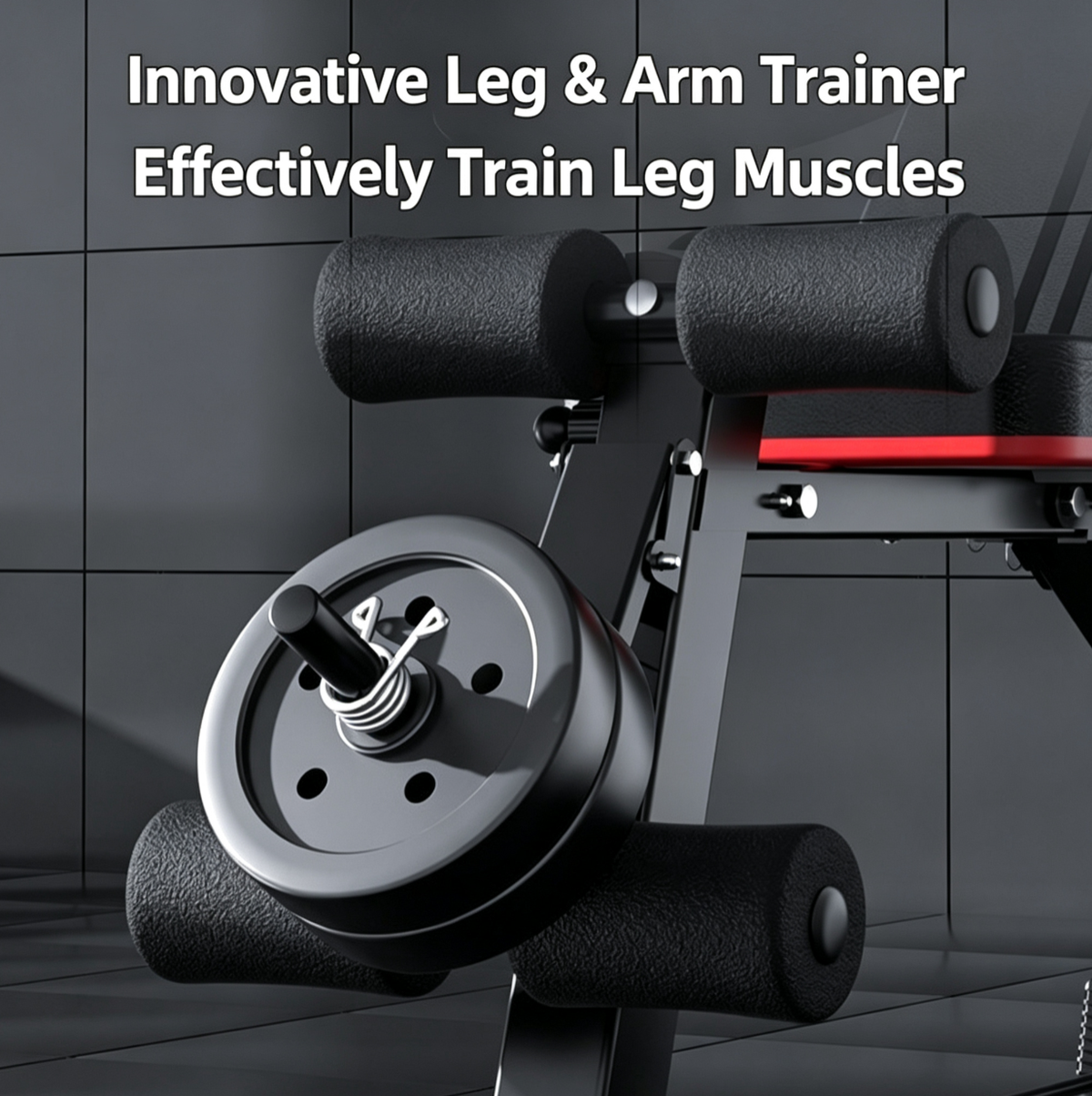 Foldable Weight Bench, 400lbs Weight Capacity , Weight Plate Not Included, Workout Bench Press for Home Gym, Banco Para Hacer Ejercicio Incline Decline Sit up Workout Equipment, Leg Extension and Preacher Pad for Full Body Strength Training