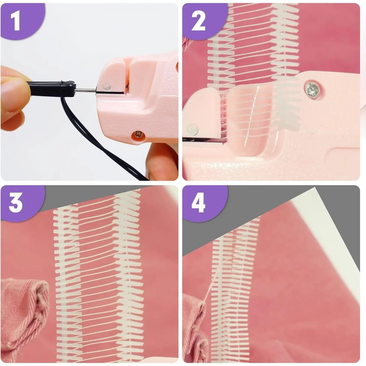Tagging Gun for Clothes, Quick Clothing Fixer, Quick Sewing Hemming Gun, Mini Gun for Clothes Christmas Gift for Women image 5