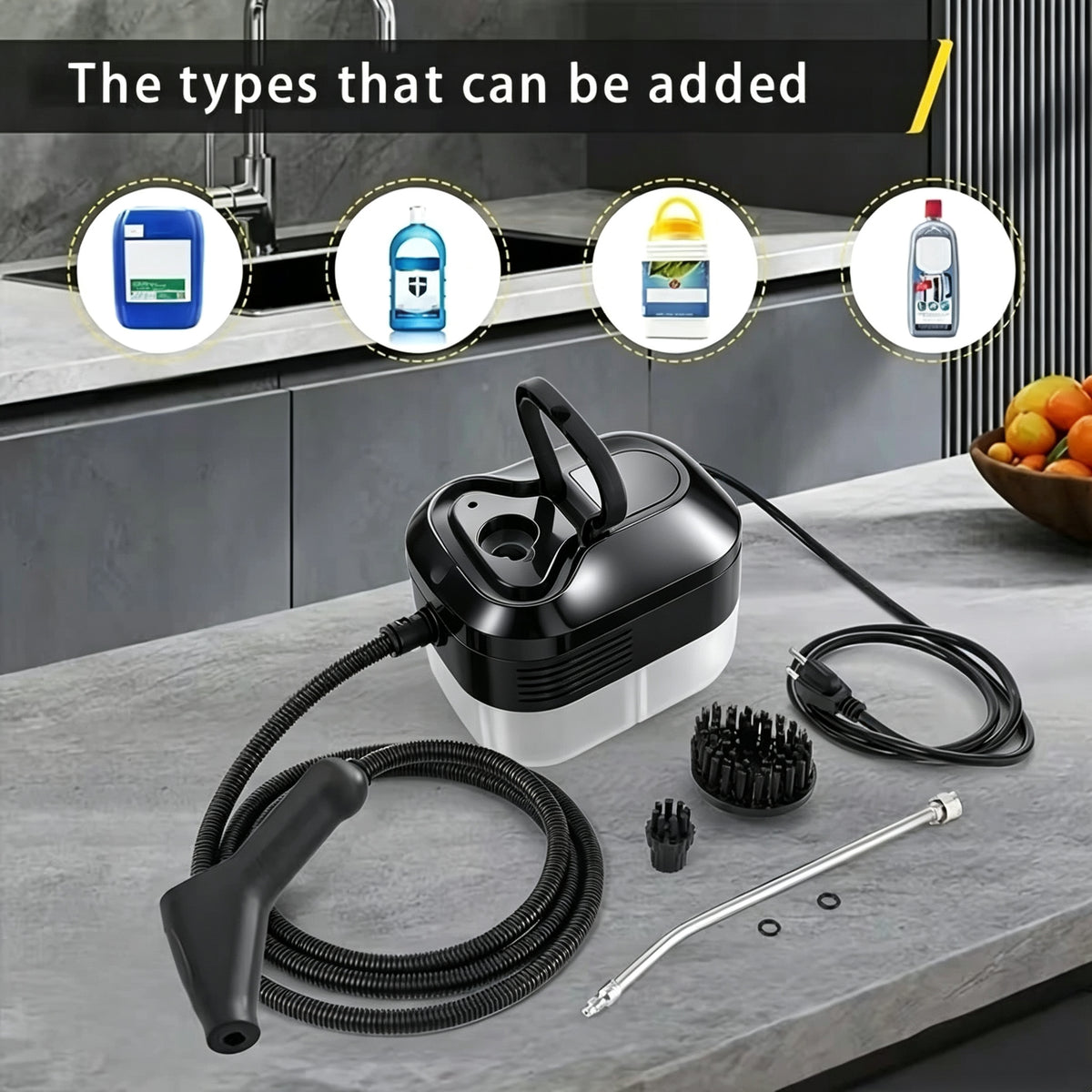 Handheld High‑Pressure Steam Cleaner, Household Steam Cleaning Machine for Kitchen Grease, Sofa, Small Air Conditioner & Washing Machine