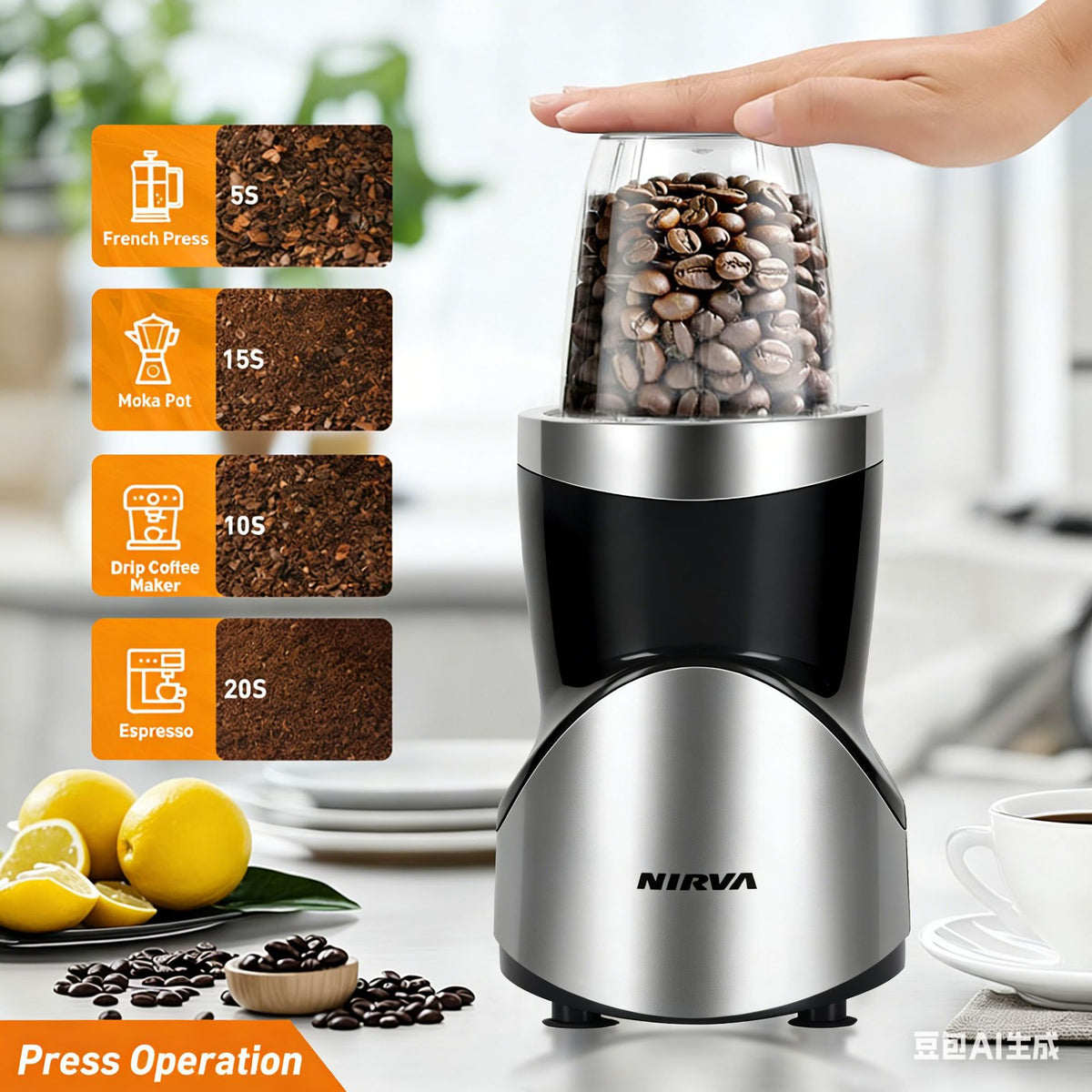4-in-1 Juicer, Smoothie Maker, Blender for Baby Food & Grinding