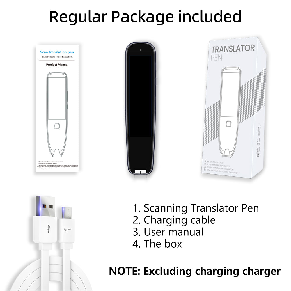 Slim Translation Reading Pens, Auxiliary Tools, 142 Language Translation Devices for Reading Support, Language Learners for Voice Dialogue Translation, Digital Products, Smart, Portable, Mini, Men Gadgets, Portable Translator, Durability