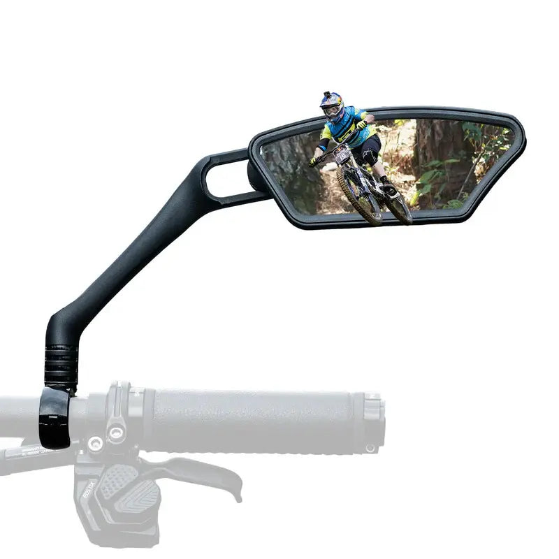 ROCKBROS HD Blast-Resistant Bike Mirror - 360° Adjustable Rear View Mirror for Handlebars, Fits 21-26mm, Easy Install Left and Right Side