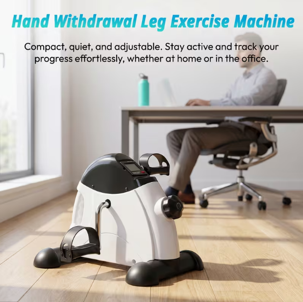 Portable Under-Desk Leg Workout Equipment – Home Lower Body Trainer with Customizable Webbing Support
